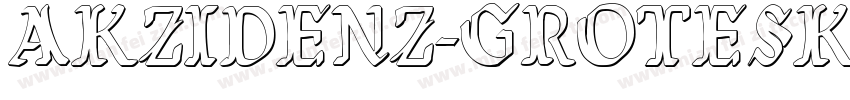 AKZIDENZ-GROTESK BQ CONDENSED REGUL字体转换